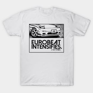 EUROBEAT INTENSIFIES - RX7 FD3S T-Shirt